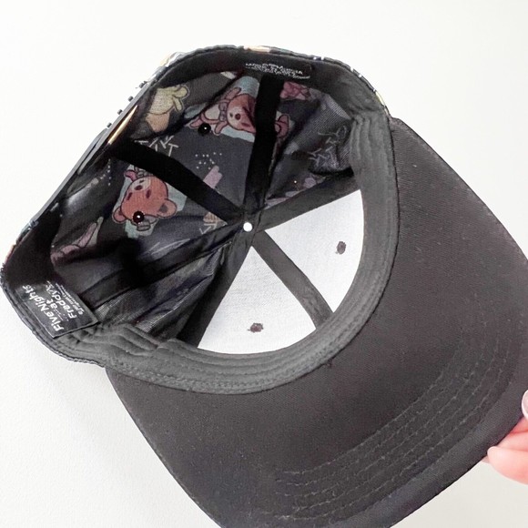 Five Nights at Freddy's Baseball Cap Satin Multi Print Adjustable Black Brim - Picture 6 of 10